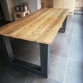 tafel met steigerhout